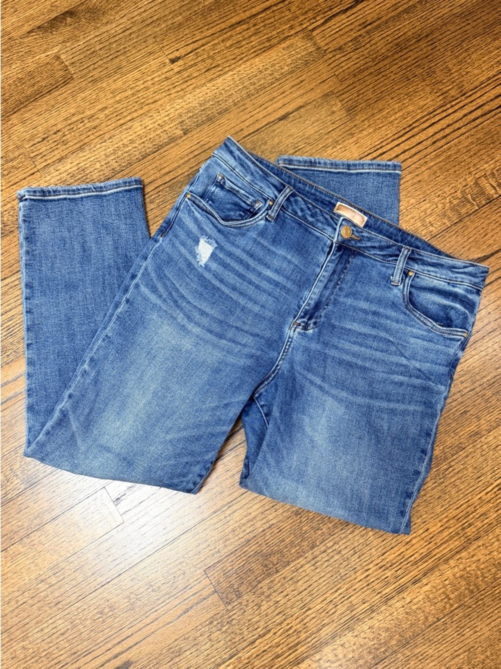 Kut from the Kloth Rosa High Rise Straight Ankle Jeans Size 14